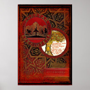 Poster Alice In Wonderland Apresentando 'O Gato Cheshire'