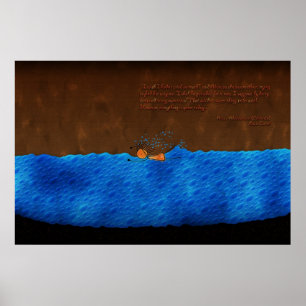 Poster Alice na piscina do País das maravilhas- dos