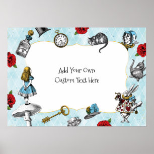 Poster Alice no Azul Maravilha