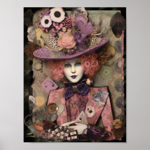 Poster Alice no chapéu de rico