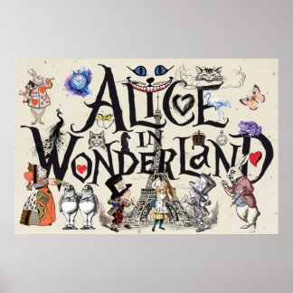 Poster Alice no País das Maravilhas 1865