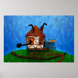 Póster Alice no país das maravilhas - a casa do coelho