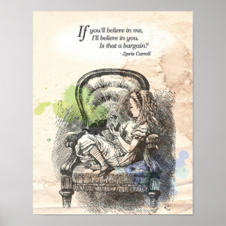 Póster Alice no País das Maravilhas "Acredite"