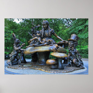 Póster Alice no País das Maravilhas - Central Park NYC