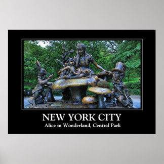 Póster Alice no País das Maravilhas - Central Park NYC