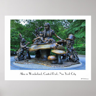 Poster Alice no País das Maravilhas - Central Park NYC