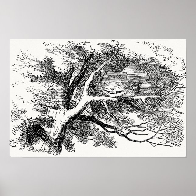 Poster Alice no País das Maravilhas - Cheshire Cat Fading (Frente)