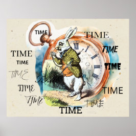 Poster Alice no País das Maravilhas - COELHO BRANCO TEMPO