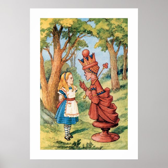 Poster Alice no País das Maravilhas com o Rei (Frente)