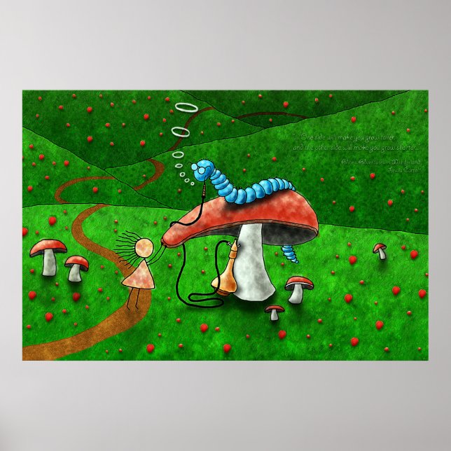 Póster Alice no País das Maravilhas - Conselhos de Uma La (Frente)