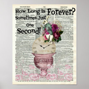 Poster Alice no País das Maravilhas da Arte Dicionária do