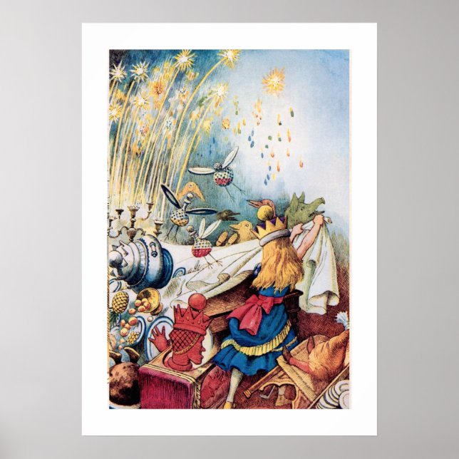 Poster Alice no País das Maravilhas da Vitória da Alice (Frente)