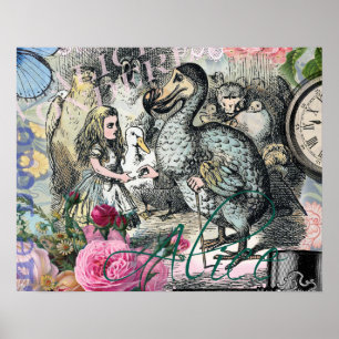 Póster Alice no País das Maravilhas Dodô Arte Clássica