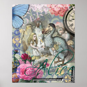 Póster Alice no País das Maravilhas Dodô Arte Clássica