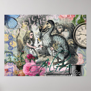 Póster Alice no País das Maravilhas Dodô Arte Clássica