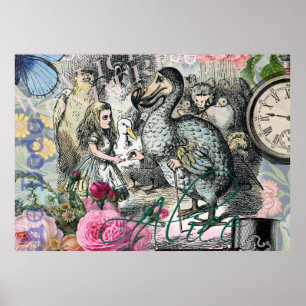 Póster Alice no País das Maravilhas Dodô Arte Clássica