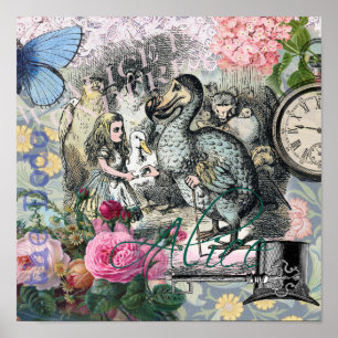 Póster Alice no País das Maravilhas Dodô Arte Clássica