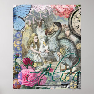Póster Alice no País das Maravilhas Dodô Arte Clássica