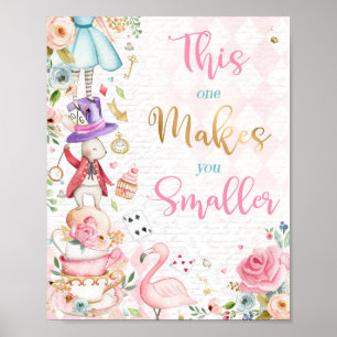 Poster Alice No País das Maravilhas Este Faz Você Menor