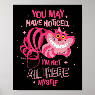 Poster Alice No País Das Maravilhas - Gato Cheshire Não E