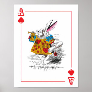 Póster Alice no país das maravilhas - grande cartão de