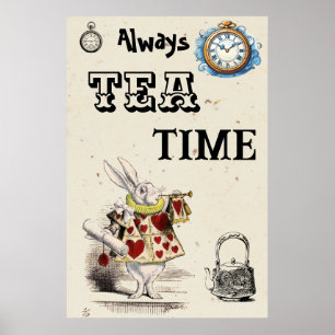 Poster Alice no País das Maravilhas - Hora do Arald-Chá