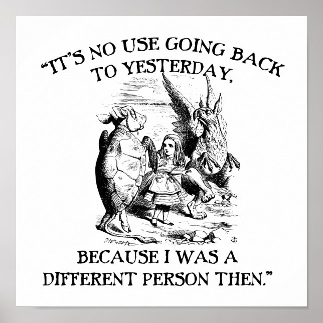 Poster Alice no País das Maravilhas - Pessoa Diferente (Frente)