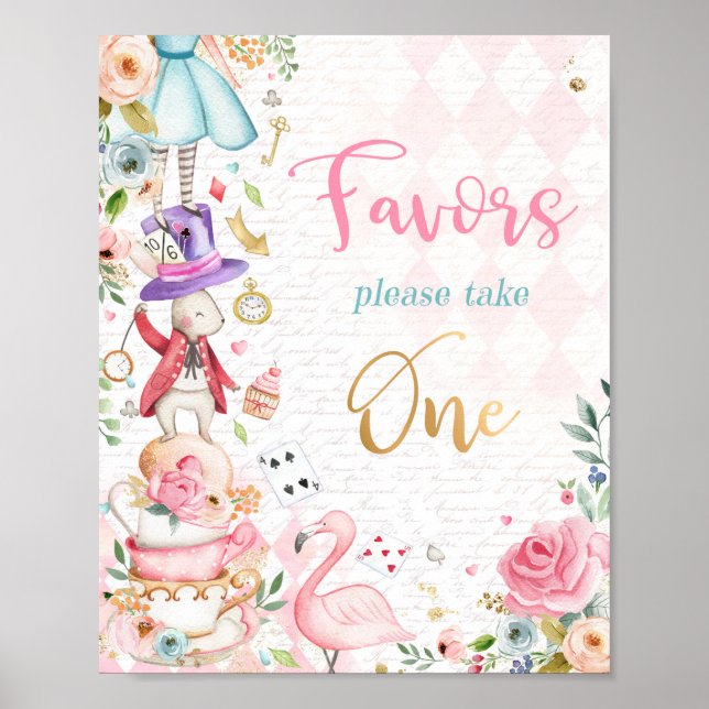 Poster Alice No País das Maravilhas - Sinal de Presente d (Frente)