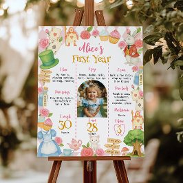 Poster Alice no país no primeiro ano da fotografia marco