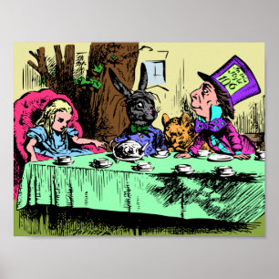 Poster Alice no Partido do Chá do Mad Hatter