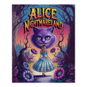 Póster Alice no Poster da Fantasia Dark-Nightmalanda