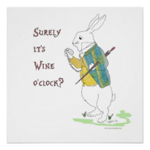 Alice no Rabbit Branco da Maravilha.