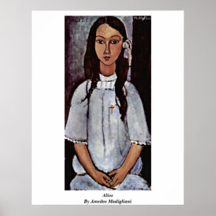 Poster Alice por Amedeo Modigliani