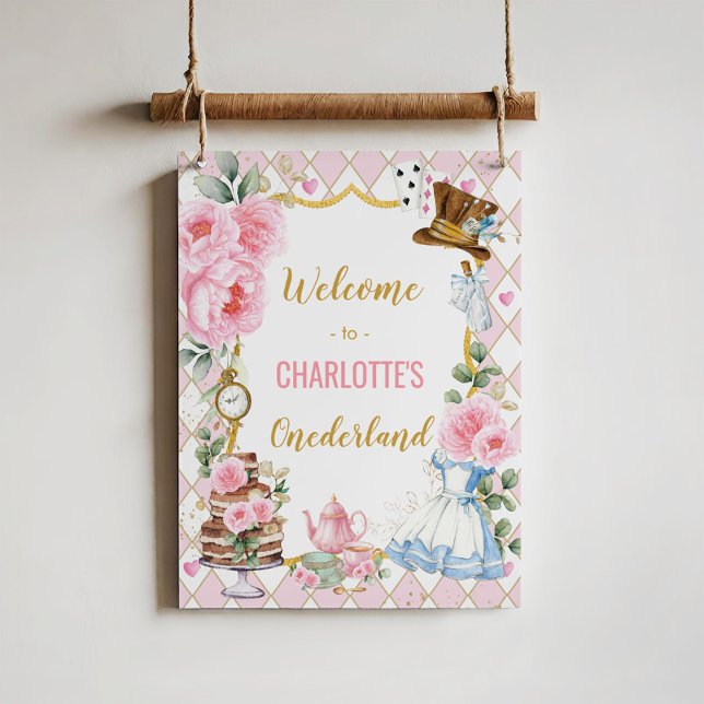 Poster Alice rosa é bem-vinda ao primeiro aniversario Won (Criador carregado)