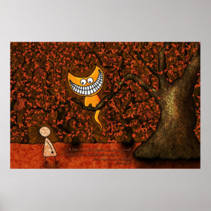 Póster Alice um gato no país das maravilhas - Cheshire