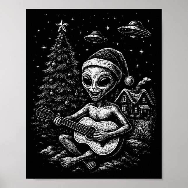 Poster Alien Loves Christmas  (Frente)