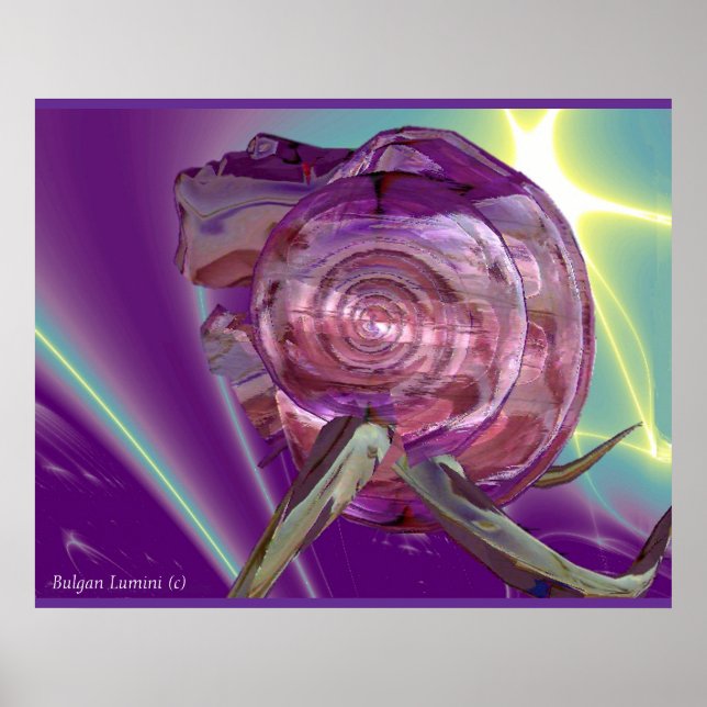 Póster ALIEN NEREIDE,NÍMFE DA ÁGUA ,CONCHA DE MAR ROSA Fi (Frente)