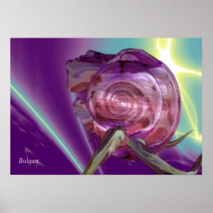 Póster ALIEN NEREIDE /NINFA DA ÁGUA,CONCHA DE MAR ROSA Fi