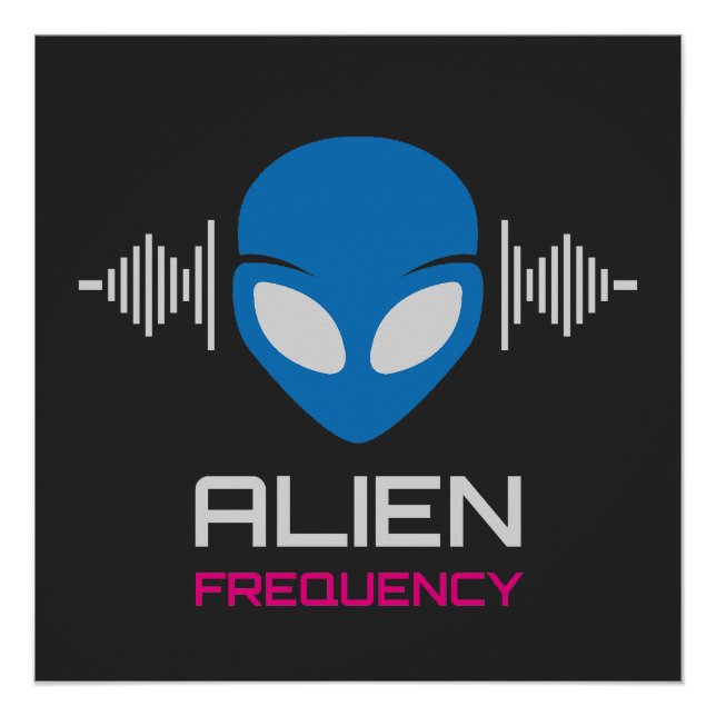 Póster Alien Signal Cosmic Frequency (Frente)