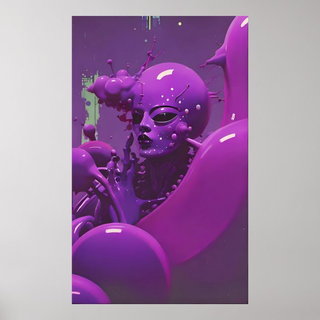 Poster Alienação - Ken Gage Surreal Art (Frente)