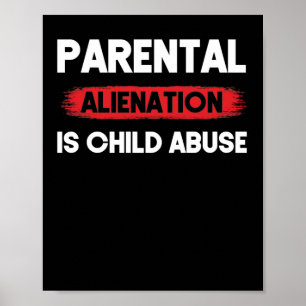 Poster Alienação parental é consciência de abuso infa
