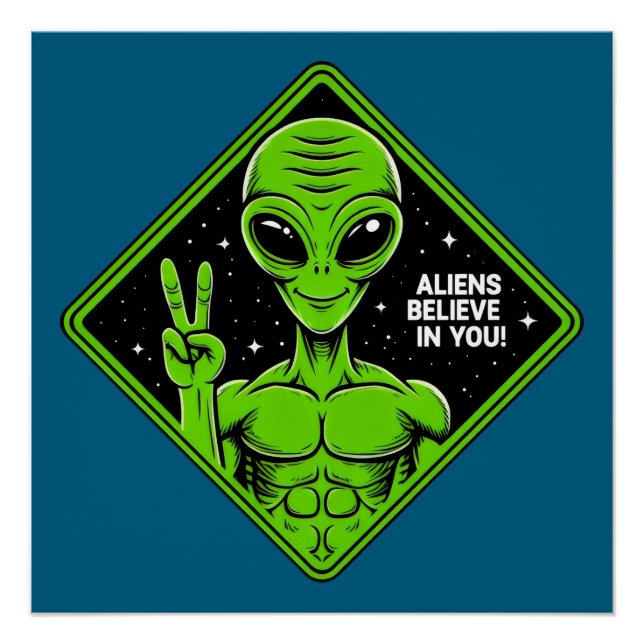 Póster Alienígena. (Frente)