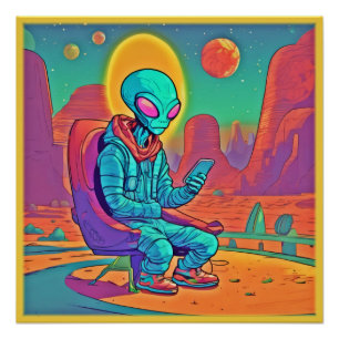 Póster Alienígena de resfriamento liberado