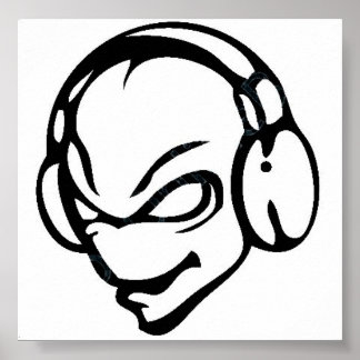 Póster alienígena dj