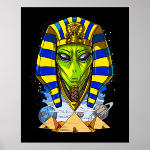 Poster Alienígena Faraó Egito Tutankhamun Ancian Annuna