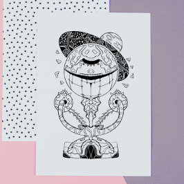 Poster Alienígena: Incrível Coloração Galáctica do Estran