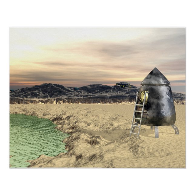 Póster Alienígena Lander (Frente)