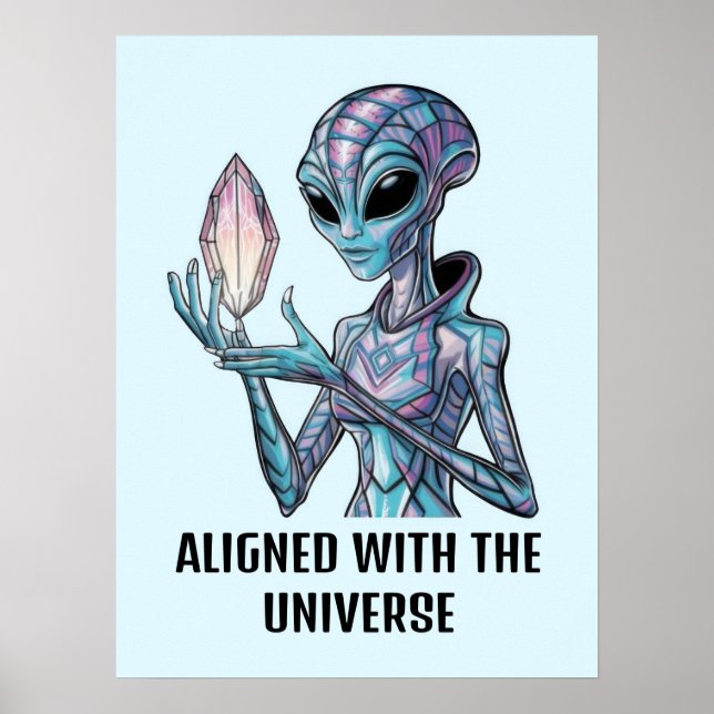 Poster Alienígena Místico (Frente)