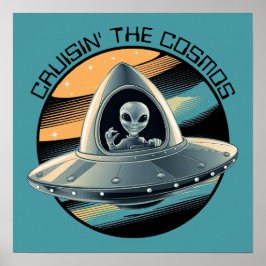 Poster Alienígena no espaçador