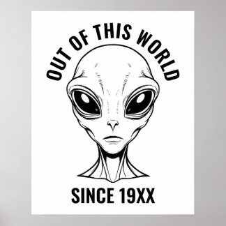 Poster Alienígena Personalizada